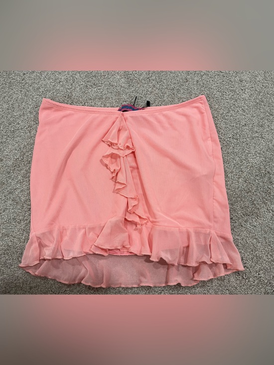 Edikted Dresses & Skirts - Edikted Pink Ruffle Mini Skirt